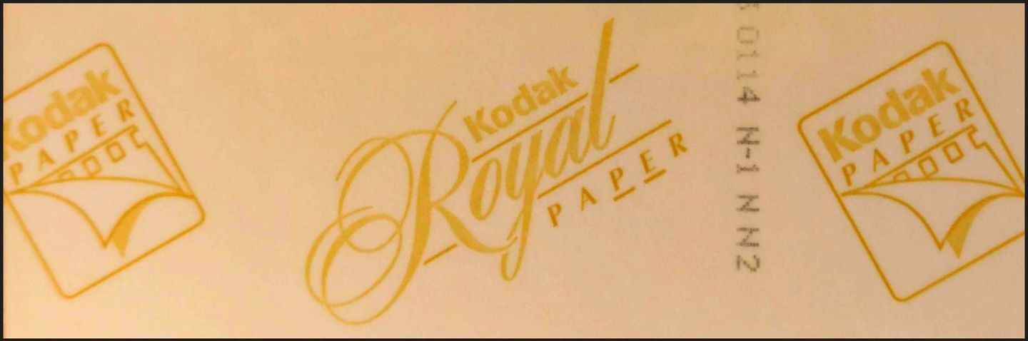 Kodak Royal Paper/コダックロイヤルペーパー/裏面/2020年10月 