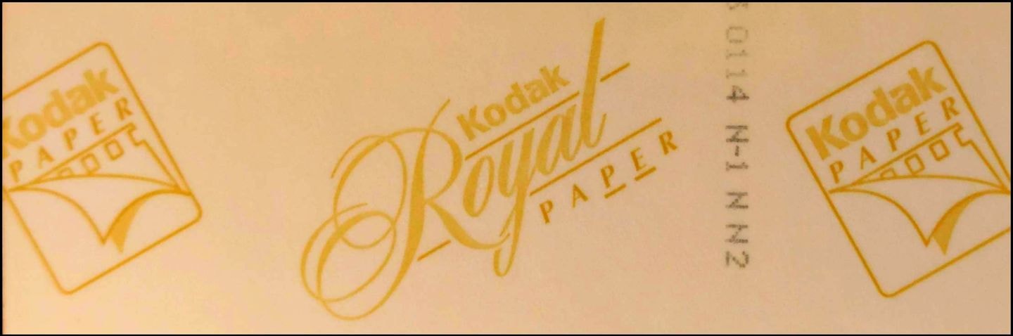 Kodak Royal Paper/コダックロイヤルペーパー/裏面/2020年10月 