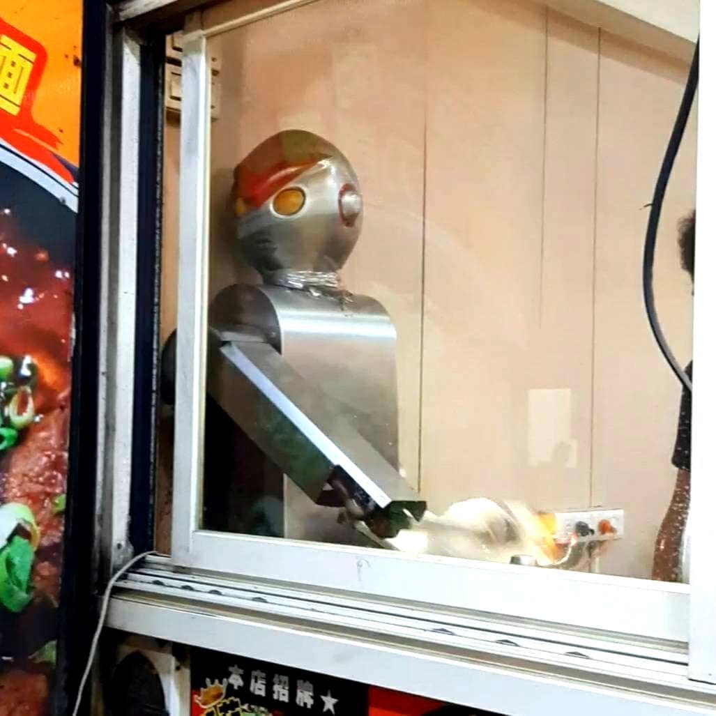 刀削麵のロボット